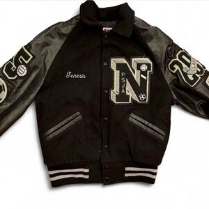Vintage America Black Varsity Jacket